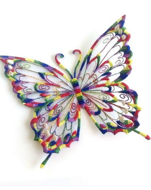Fluture multicolor brosa