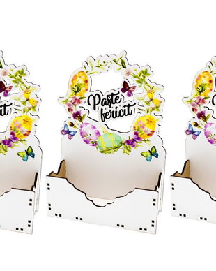 Set 3 Cutii Decorative, Imprimeu, Paste, Multicolor, DekoLaser, CD1093