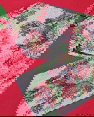 Traversa stofa cu trandafiri