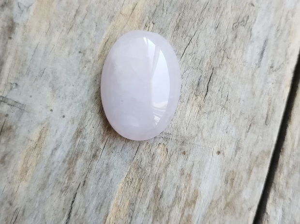 Cabochon cuart roz, 25x18 mm