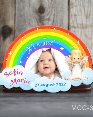 Marturii botez deosebite pentru fetite - Curcubeu si ingeras