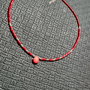 Colier argint coral brioleta heishi minimalist boho chic trendy - Transport gratuit