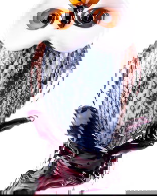 Bufnita Murano din sticla