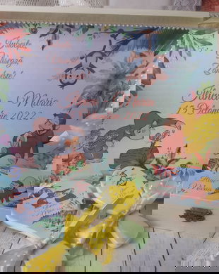 Set pentru mot/ turta - tema George curiosul