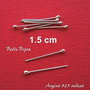 Ace cu bila din argint .925 placat cu rodiu de lungime aprox 15 mm si grosime 0.5 mm
