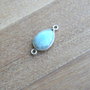 Link larimar in rama argint (M7-3)