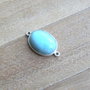Link larimar in rama argint (M7-3)