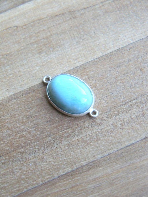 Link larimar in rama argint (M7-3)