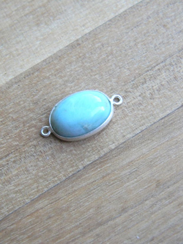 Link larimar in rama argint (M7-3)