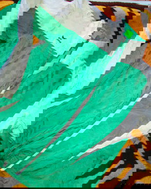 haina verde/alb  ploaie/vant Erima 44/46 unisex