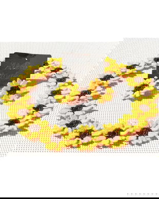 Set floarea soarelui colier,cercei