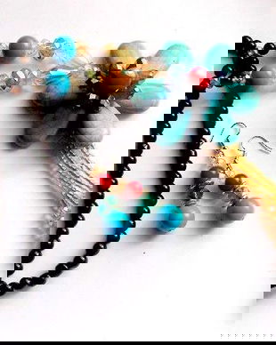 set cu turcoaz si cristale 45302