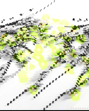 Colier handmade statement unicat -floral - foamiran (cod1003)