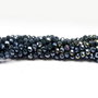 Cristale din sticla, rondelle, opace, 4x3.5 mm, AB, bleumarin-B13