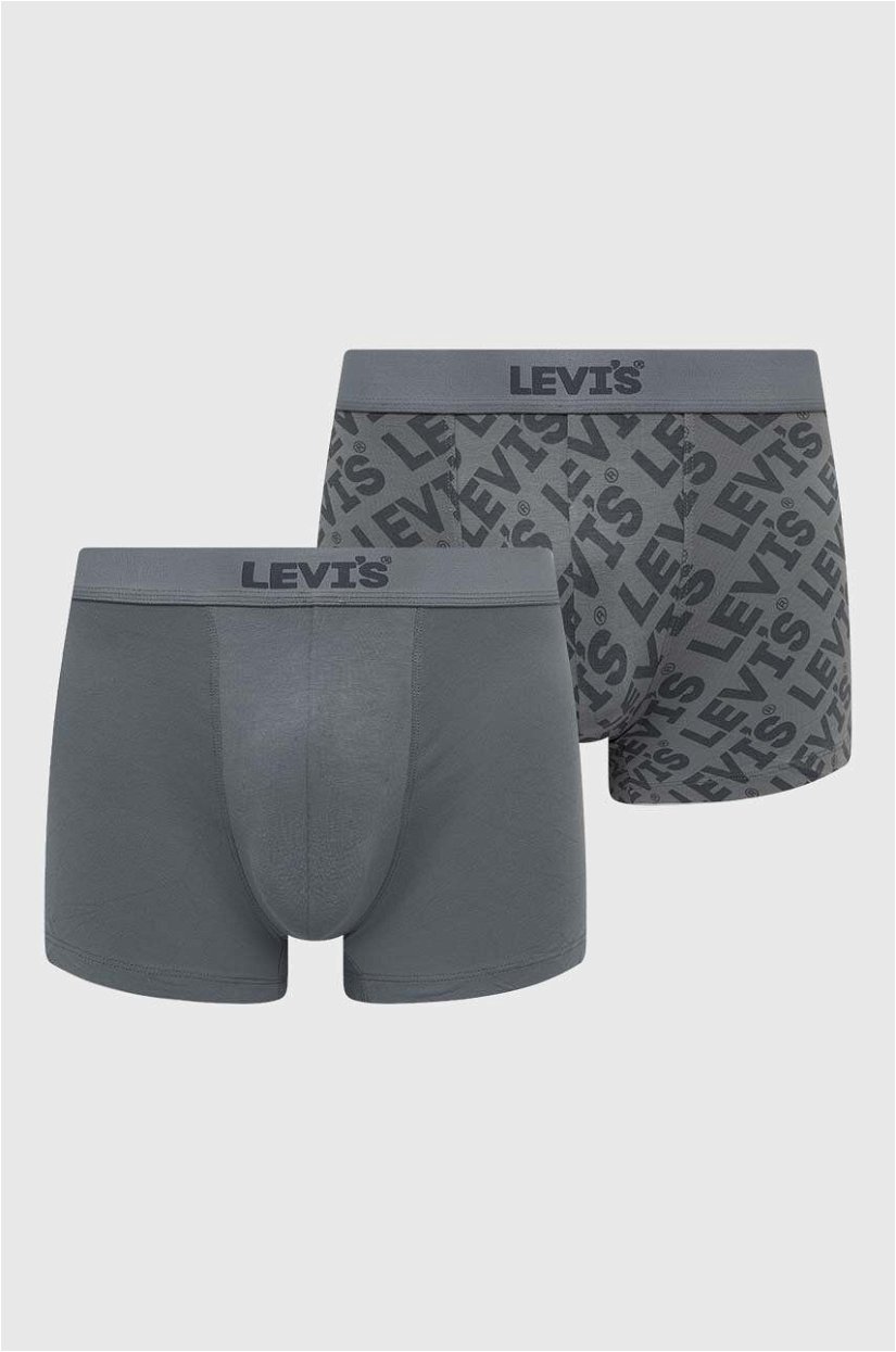 Levi's boxeri 2-pack barbati, culoarea gri