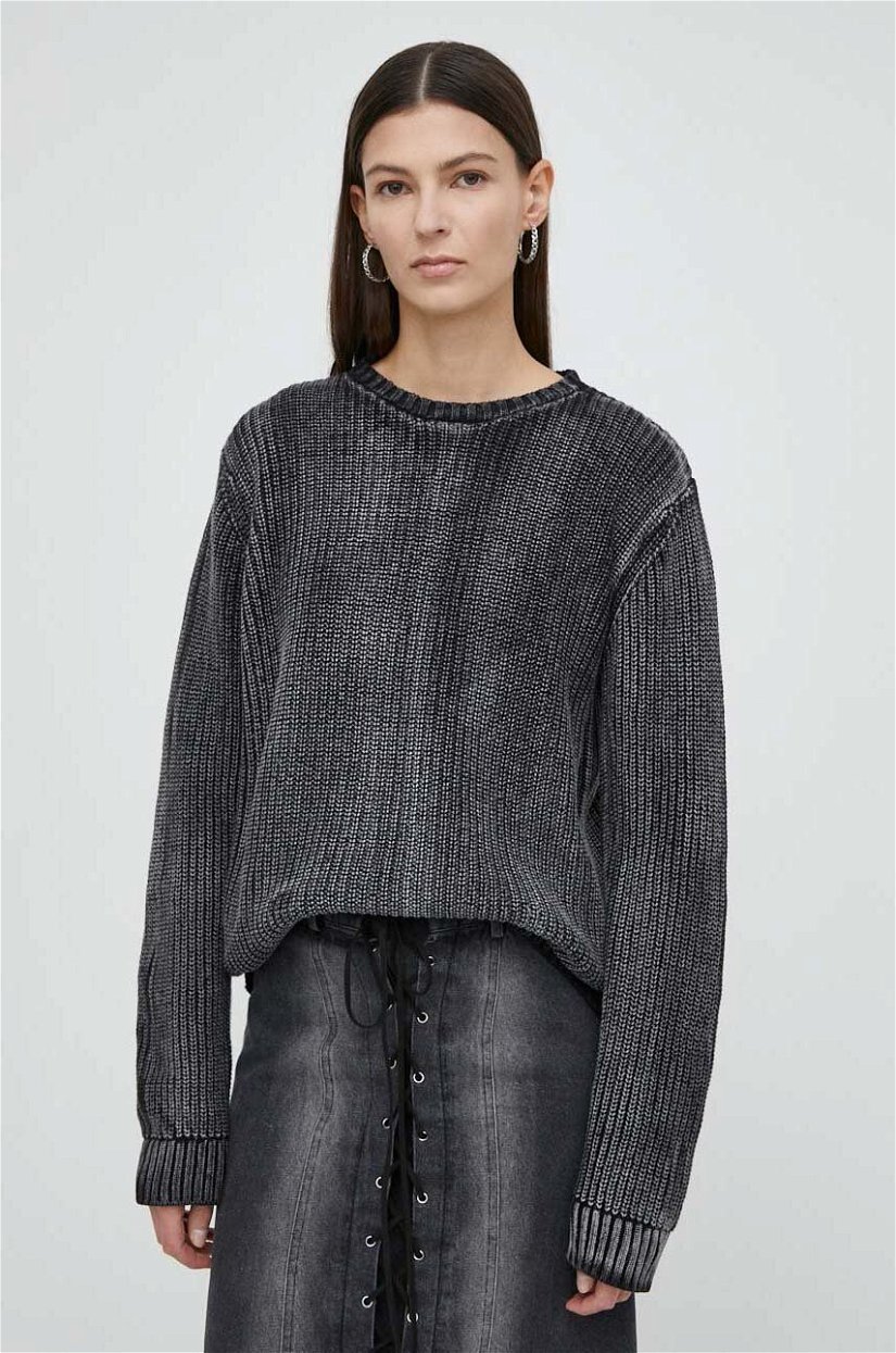 Résumé pulover de bumbac AtlasRS Knit Pullover Unisex culoarea negru, 20371116