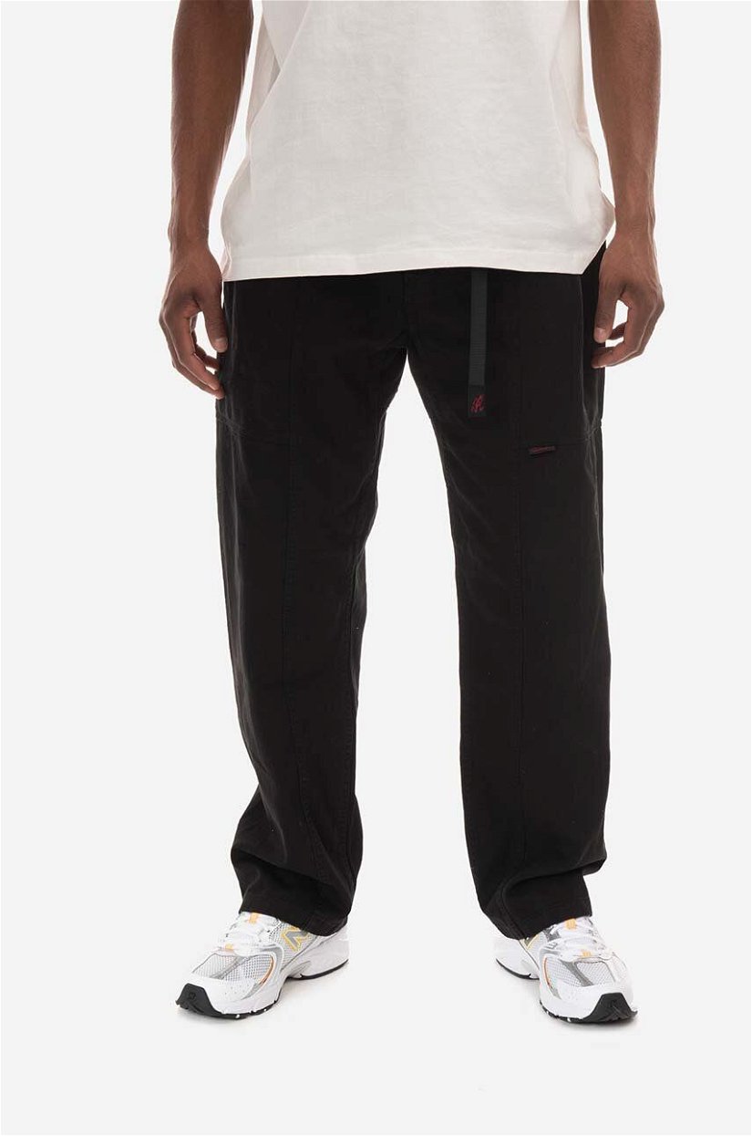 Gramicci pantaloni de bumbac Gadget Pant culoarea negru, drept G105.OGT-brown