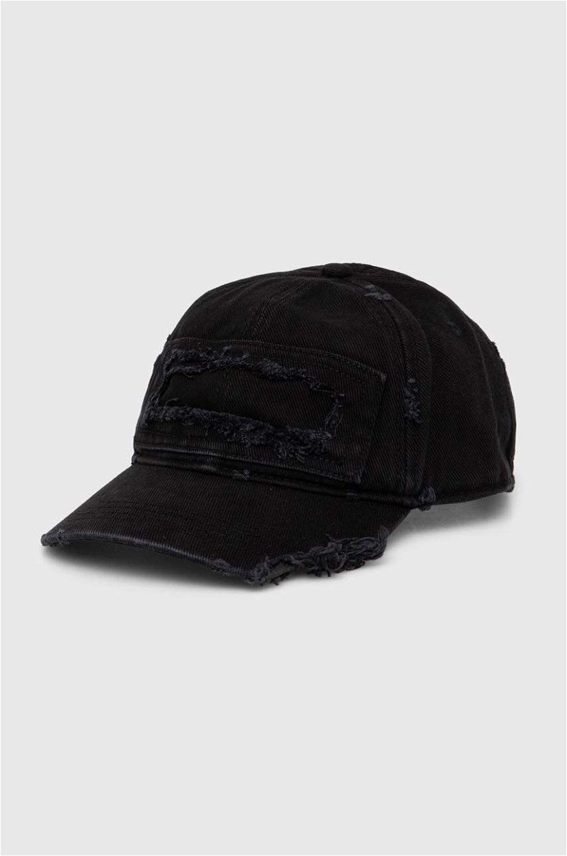 Diesel șapcă de baseball din bumbac culoarea negru, cu imprimeu