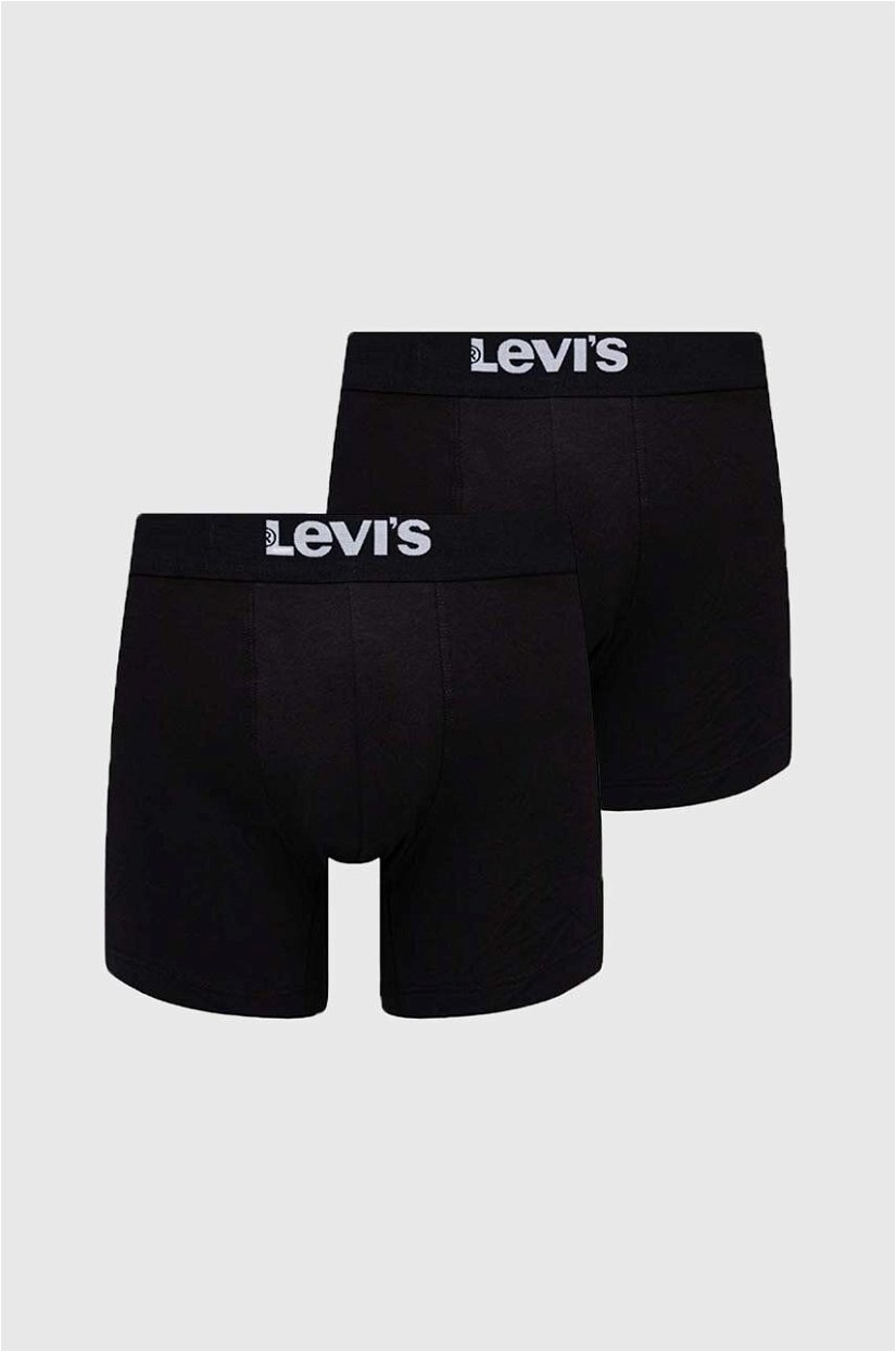 Levi's boxeri 2-pack bărbați, culoarea negru 37149.0824-005