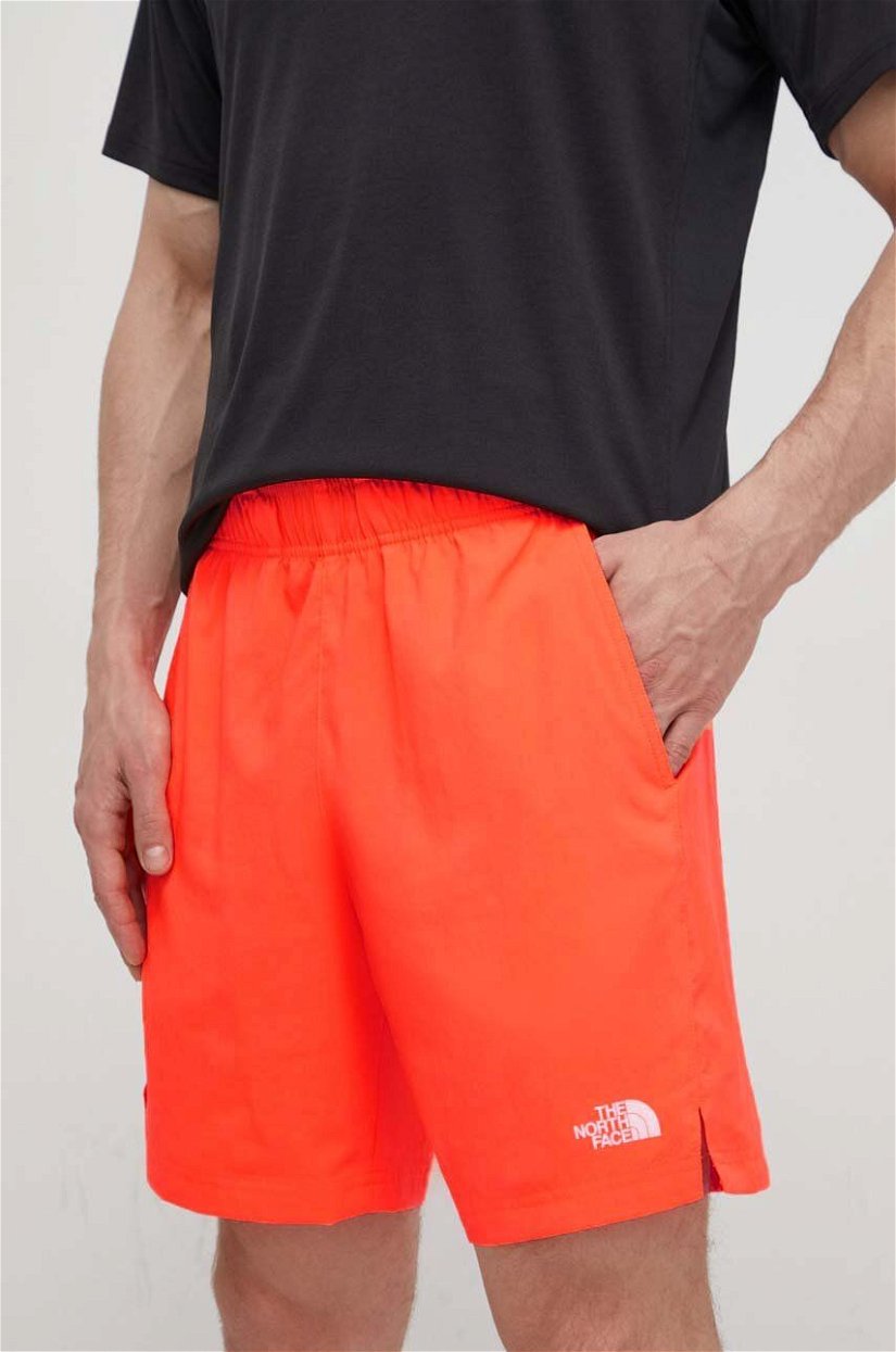 The North Face pantaloni scurti sport barbati, culoarea portocaliu, NF0A3O1BQI41