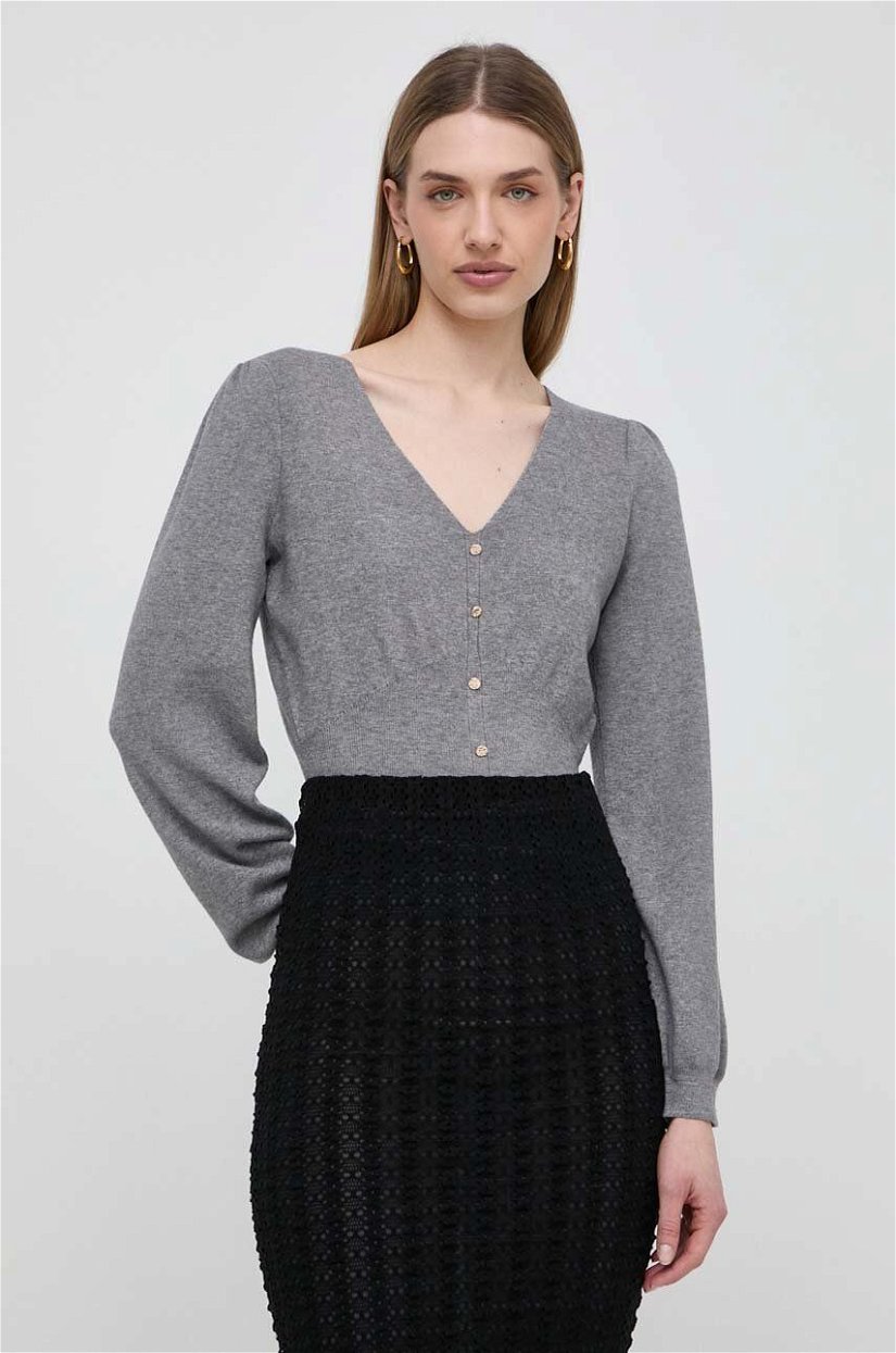 Morgan pulover femei, culoarea gri, light