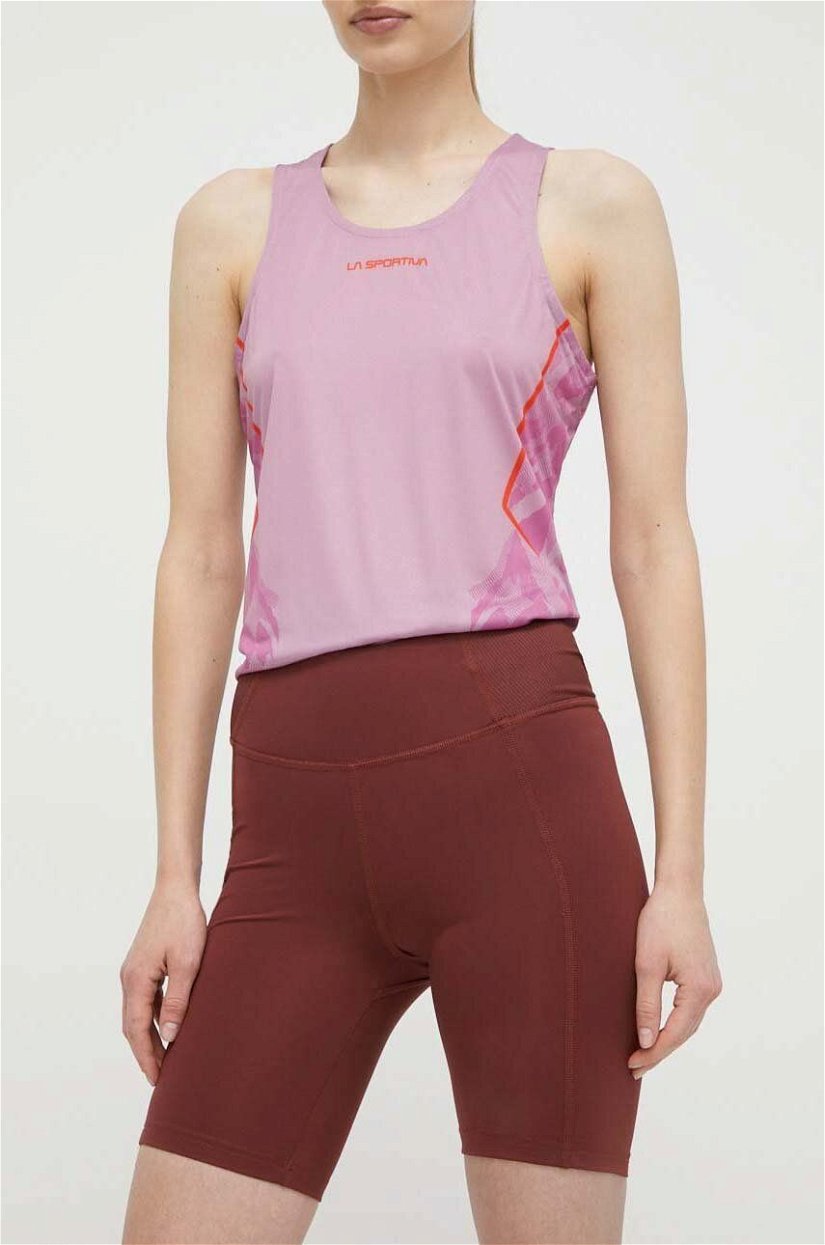 Columbia pantaloni scurti sport Boundless Trek femei, culoarea bordo, neted, high waist, 2074471