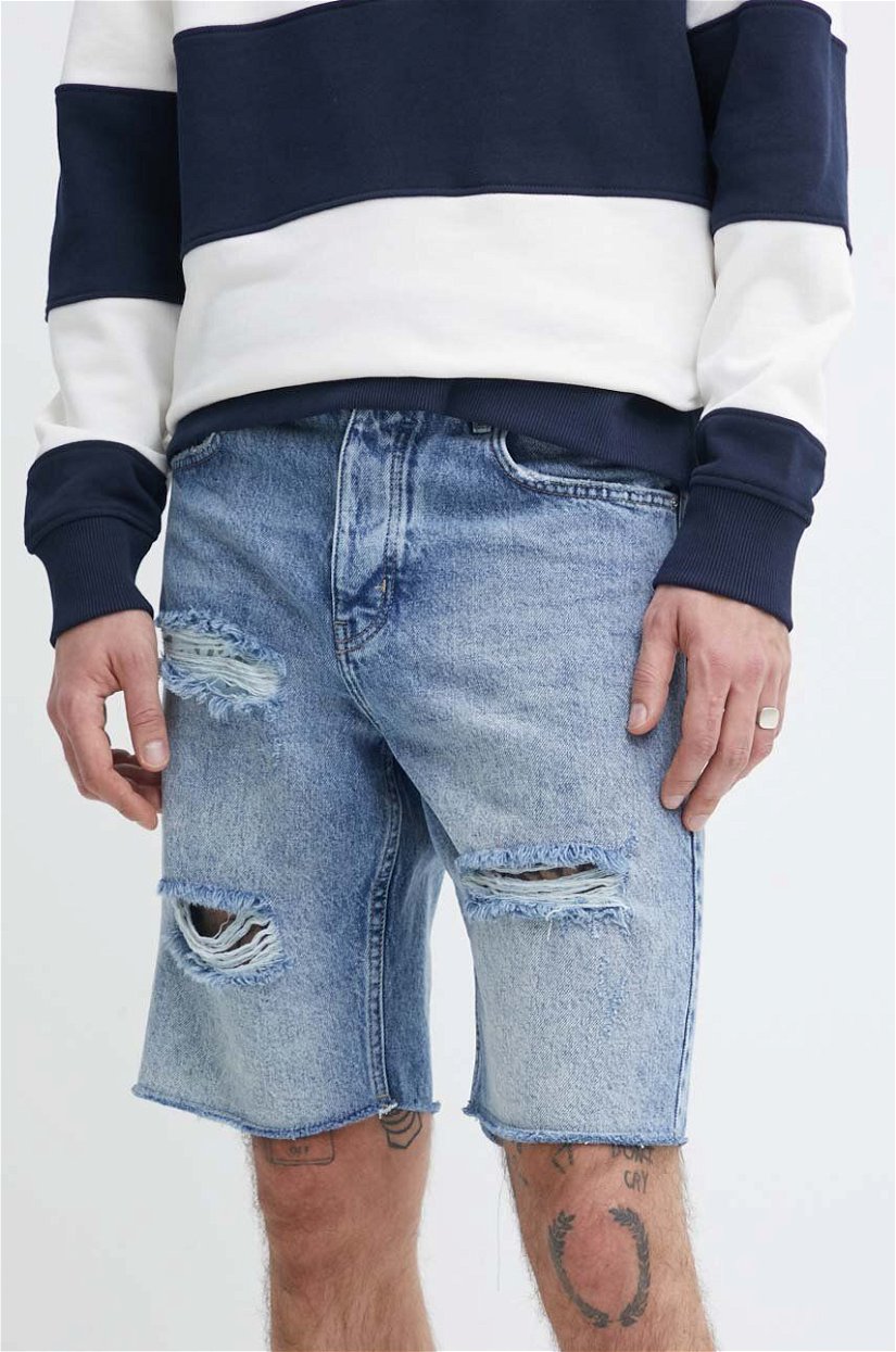 Karl Lagerfeld Jeans pantaloni scurti jeans barbati