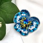 Broșa Panseluța Blue Love