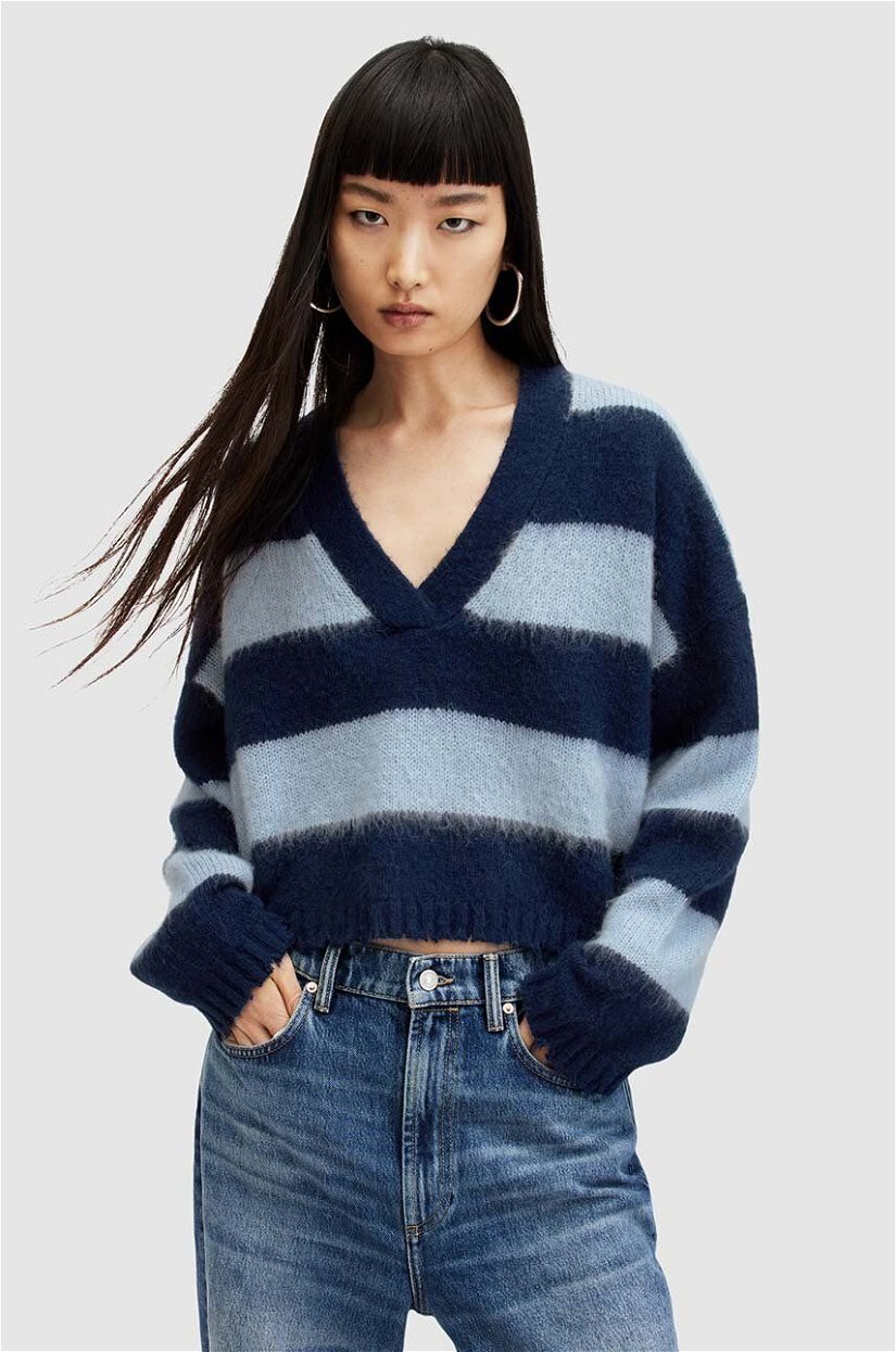 AllSaints pulover din amestec de lana LOU CROP femei