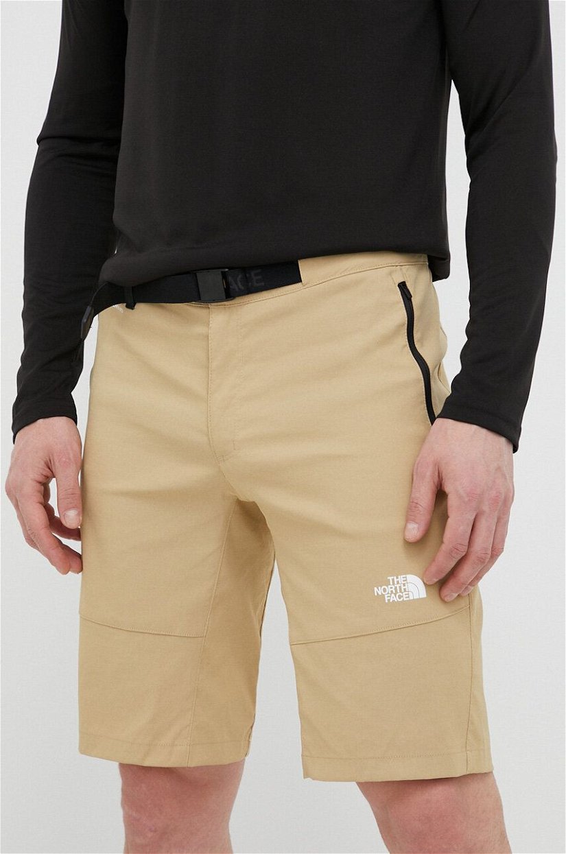 The North Face pantaloni scurți outdoor Lightining culoarea bej