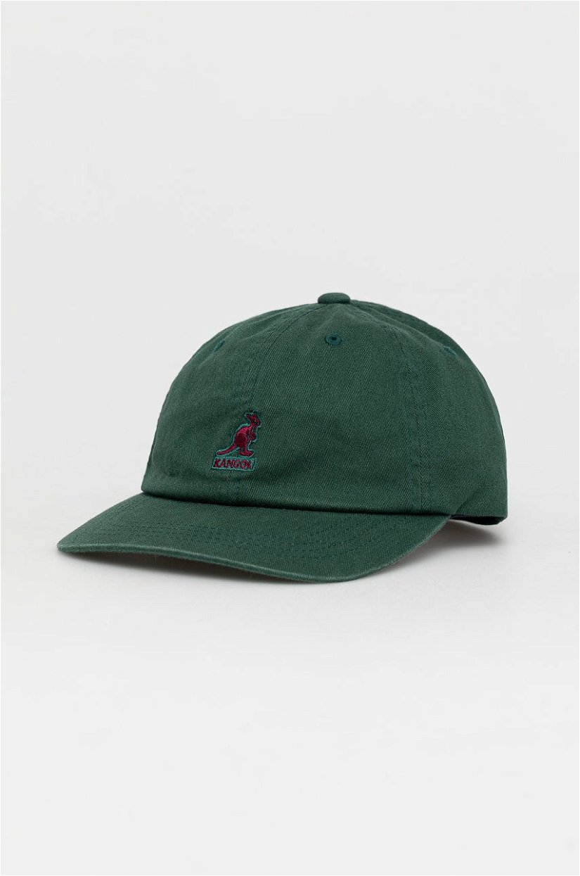 Kangol șapcă culoarea verde, material uni K5165HT.AL351-AL351