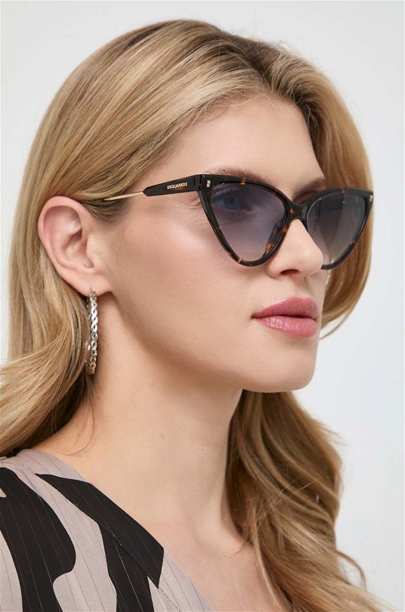 DSQUARED2 ochelari de soare femei, culoarea maro