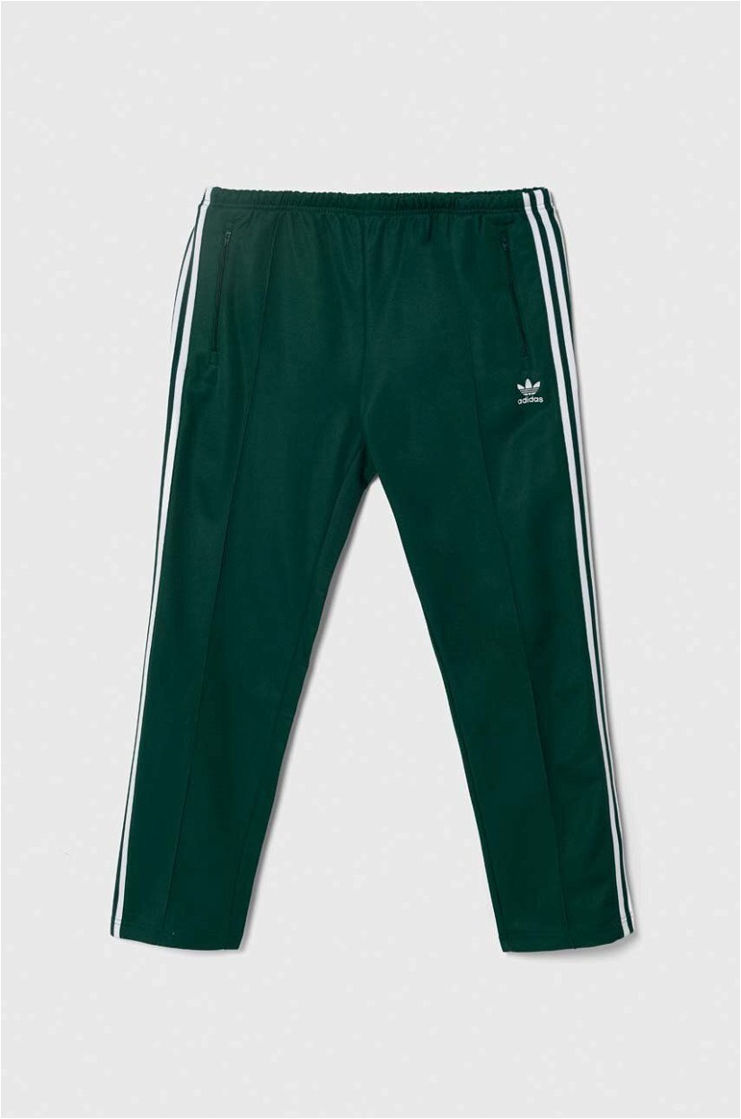 adidas Originals pantaloni de trening culoarea verde, cu imprimeu IP0419