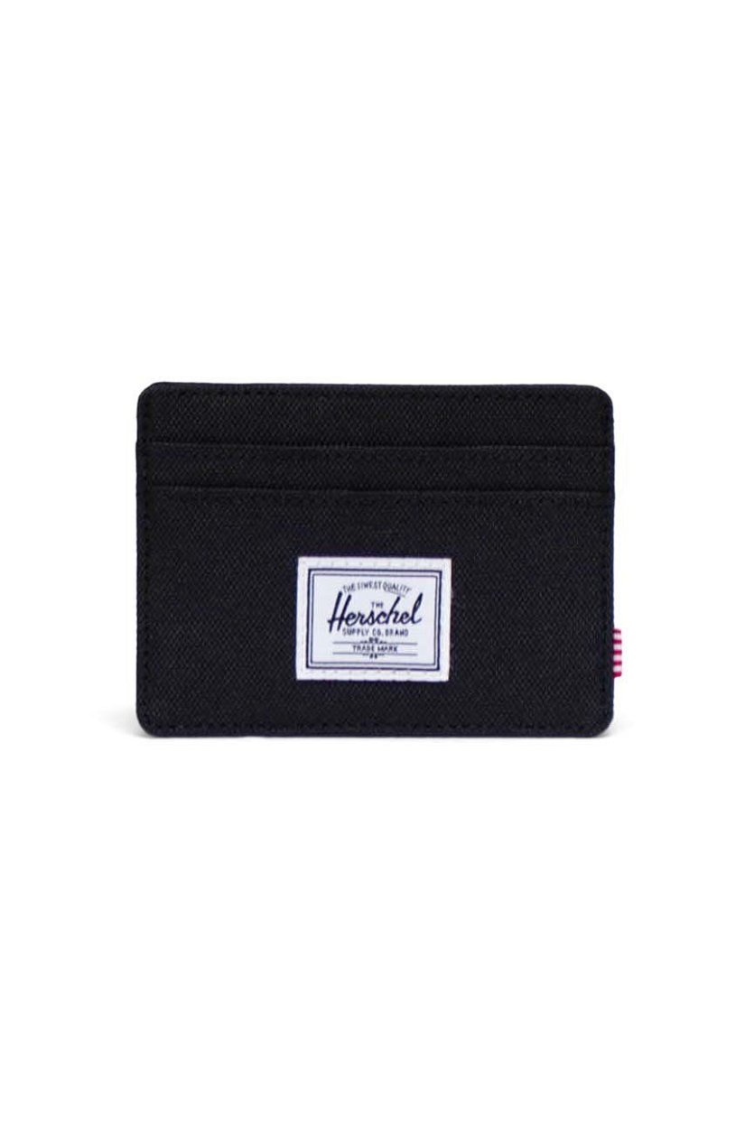 Herschel carcasa cardului Charlie culoarea negru