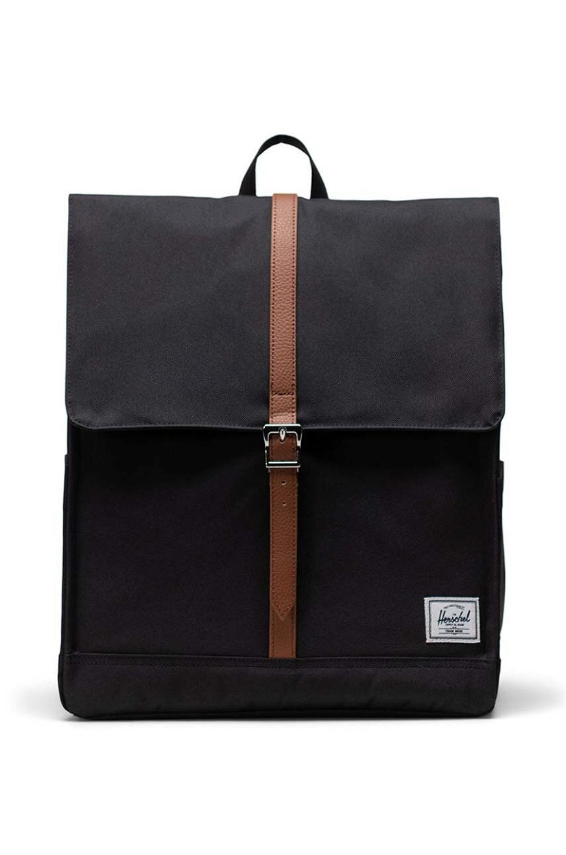 Herschel rucsac 11376-00001-OS City Backpack culoarea negru, mare, neted