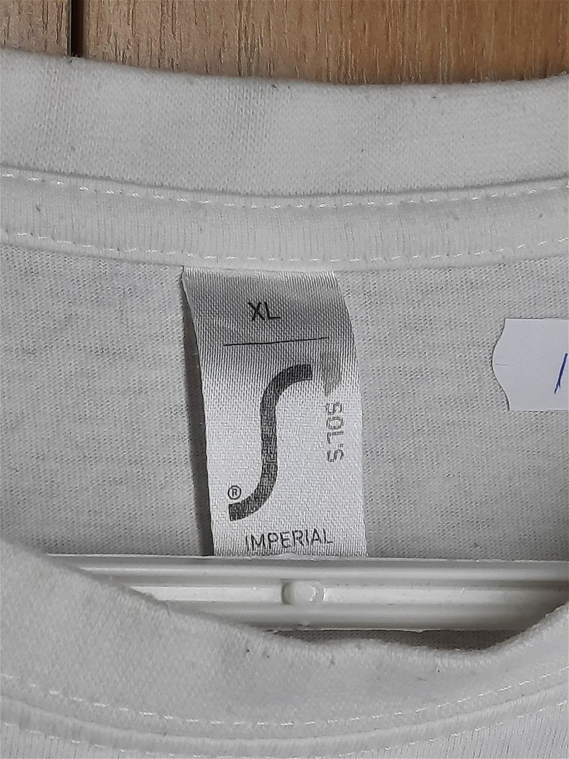 Tricou bărbați, ''Sol's'', alb cu imprimeu, mărimea XL