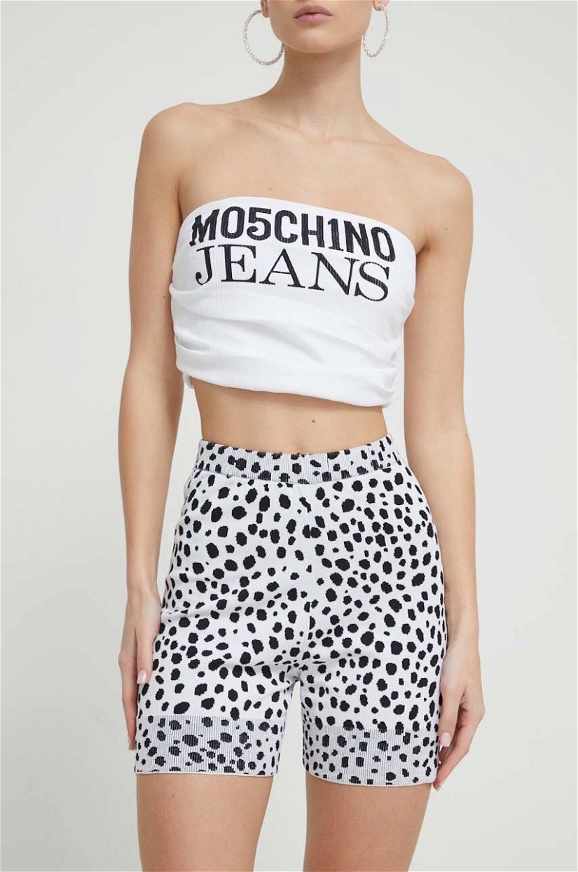 Moschino Jeans pantaloni scurti femei, modelator, high waist