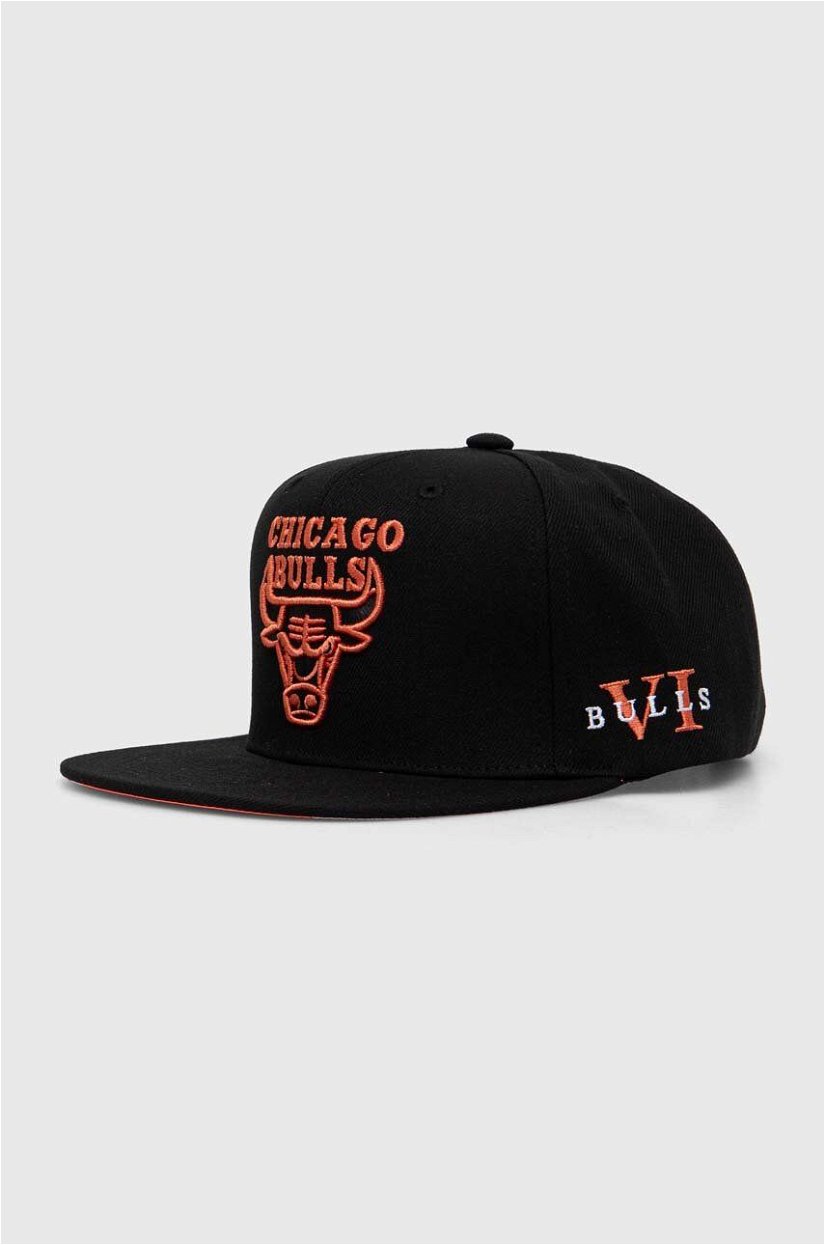 Mitchell&Ness șapcă de baseball din bumbac NBA CHICAGO BULLS culoarea negru, cu imprimeu