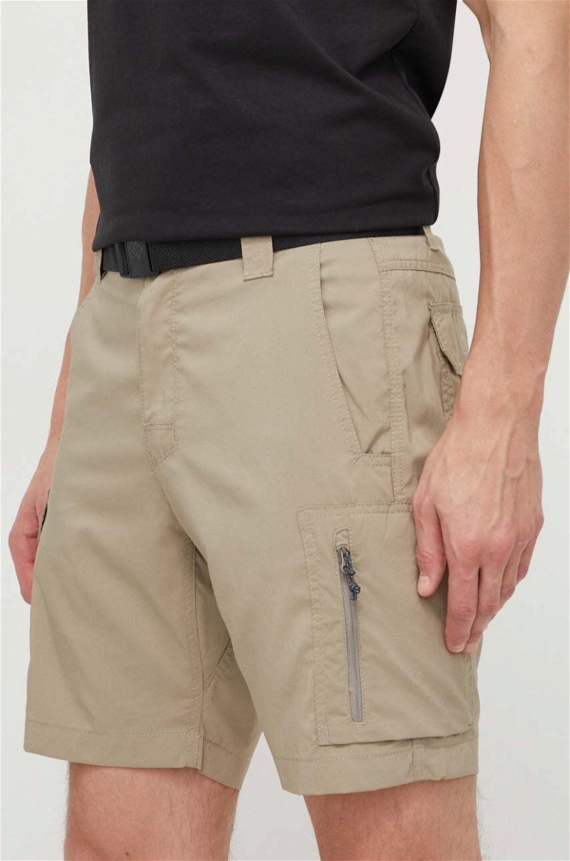 Columbia pantaloni scurți sport Silver Ridge Utility bărbați, culoarea bej 2030744