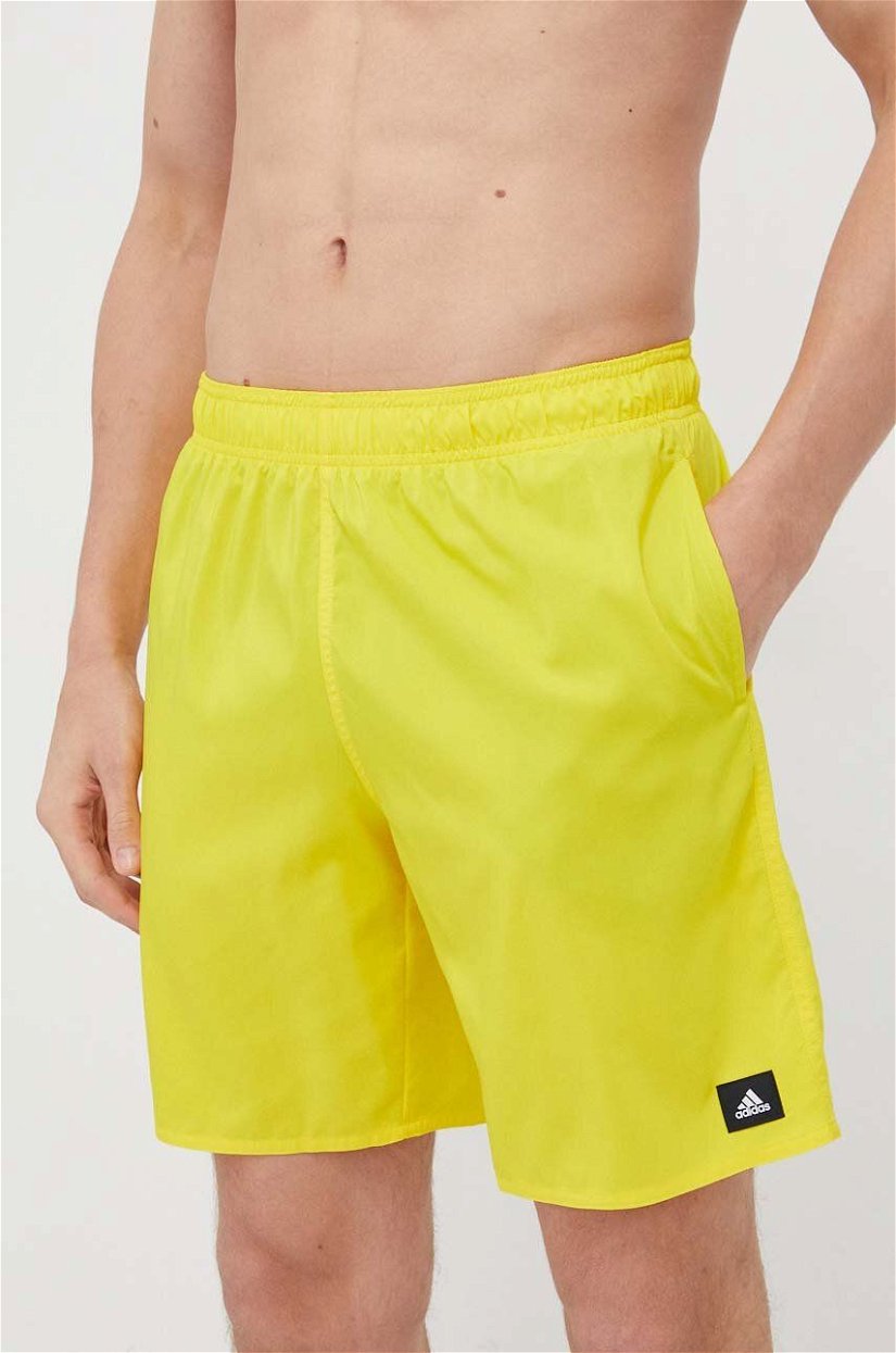 adidas Performance pantaloni scurți de baie Solid CLX culoarea galben IR6218