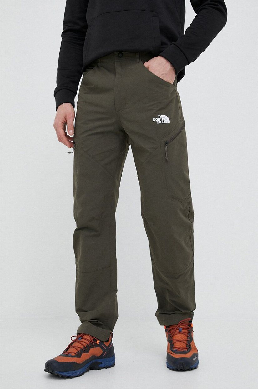 The North Face pantaloni de exterior Exploration culoarea verde