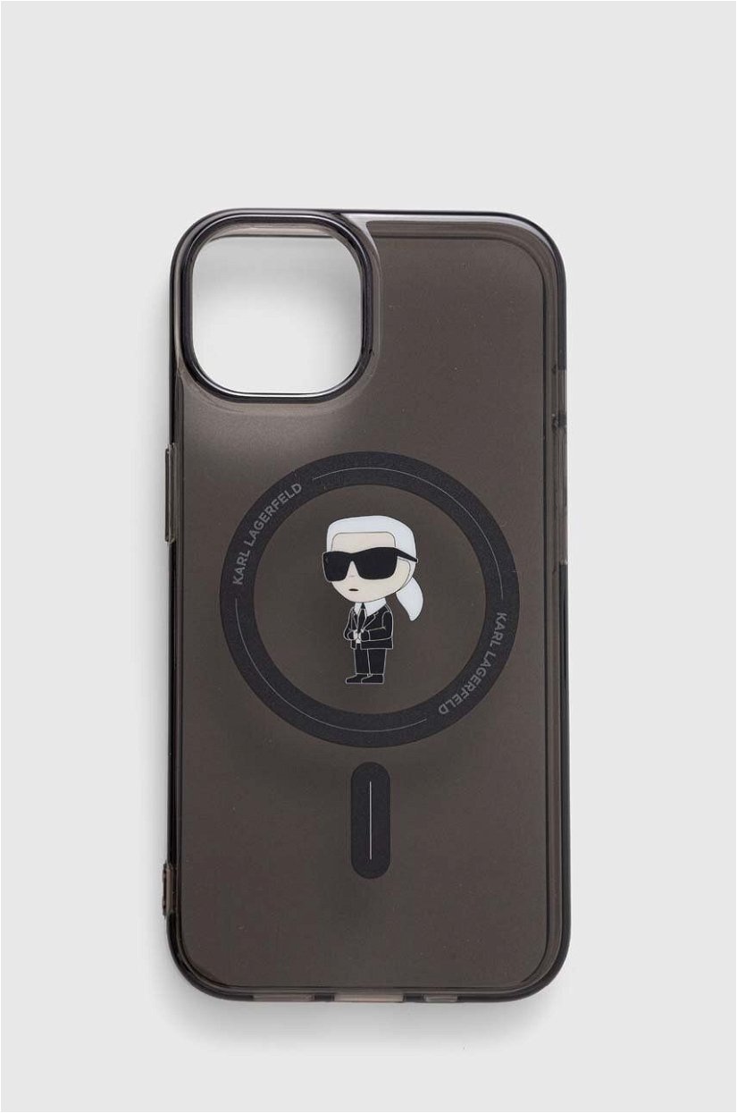 Karl Lagerfeld Husă pentru telefon iPhone 14 / 15 / 13 6.1" culoarea negru