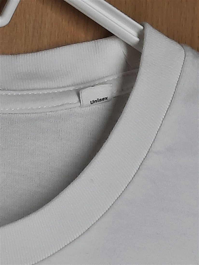 Tricou Unisex, ''Stanley/Stella'', alb cu imprimeu, mărimea XL