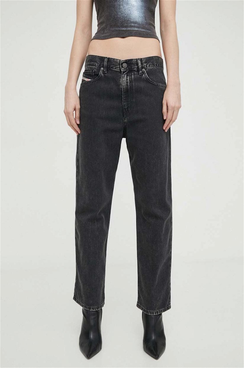 Diesel jeansi femei, culoarea negru