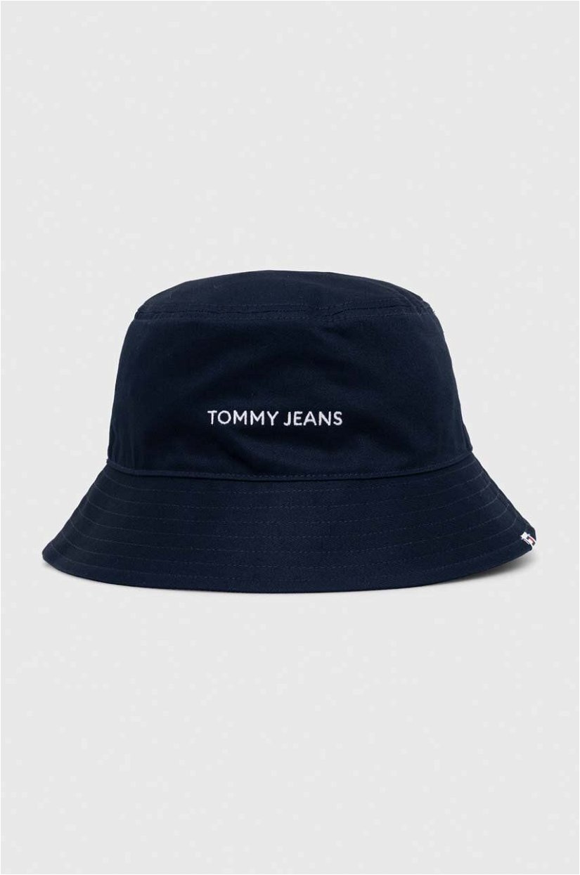 Tommy Jeans palarie din bumbac culoarea albastru marin, bumbac