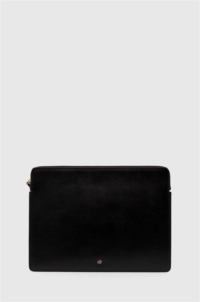 By Malene Birger husă laptop din piele culoarea negru