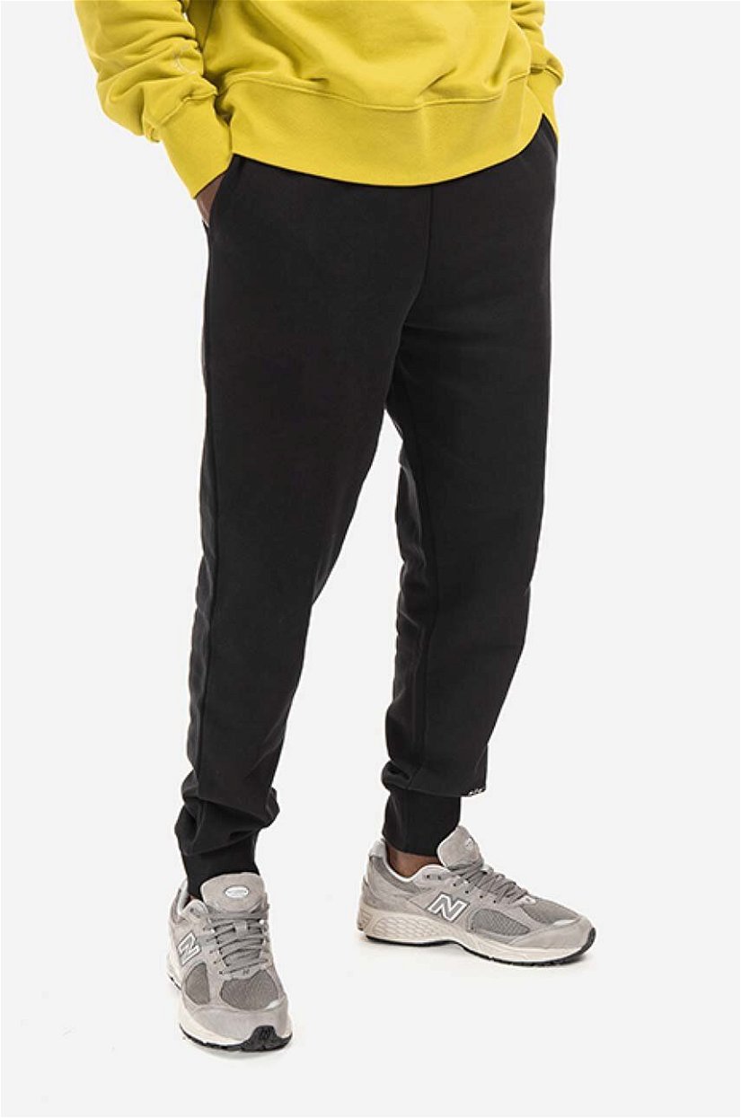 A-COLD-WALL* pantaloni de trening din bumbac Essential Sweatpants culoarea negru, uni ACWMB147.-BLACK