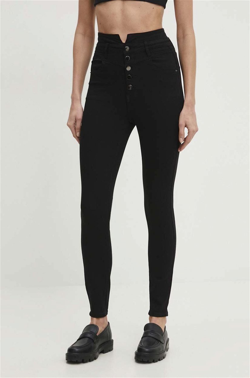 Answear Lab jeansi femei, culoarea negru