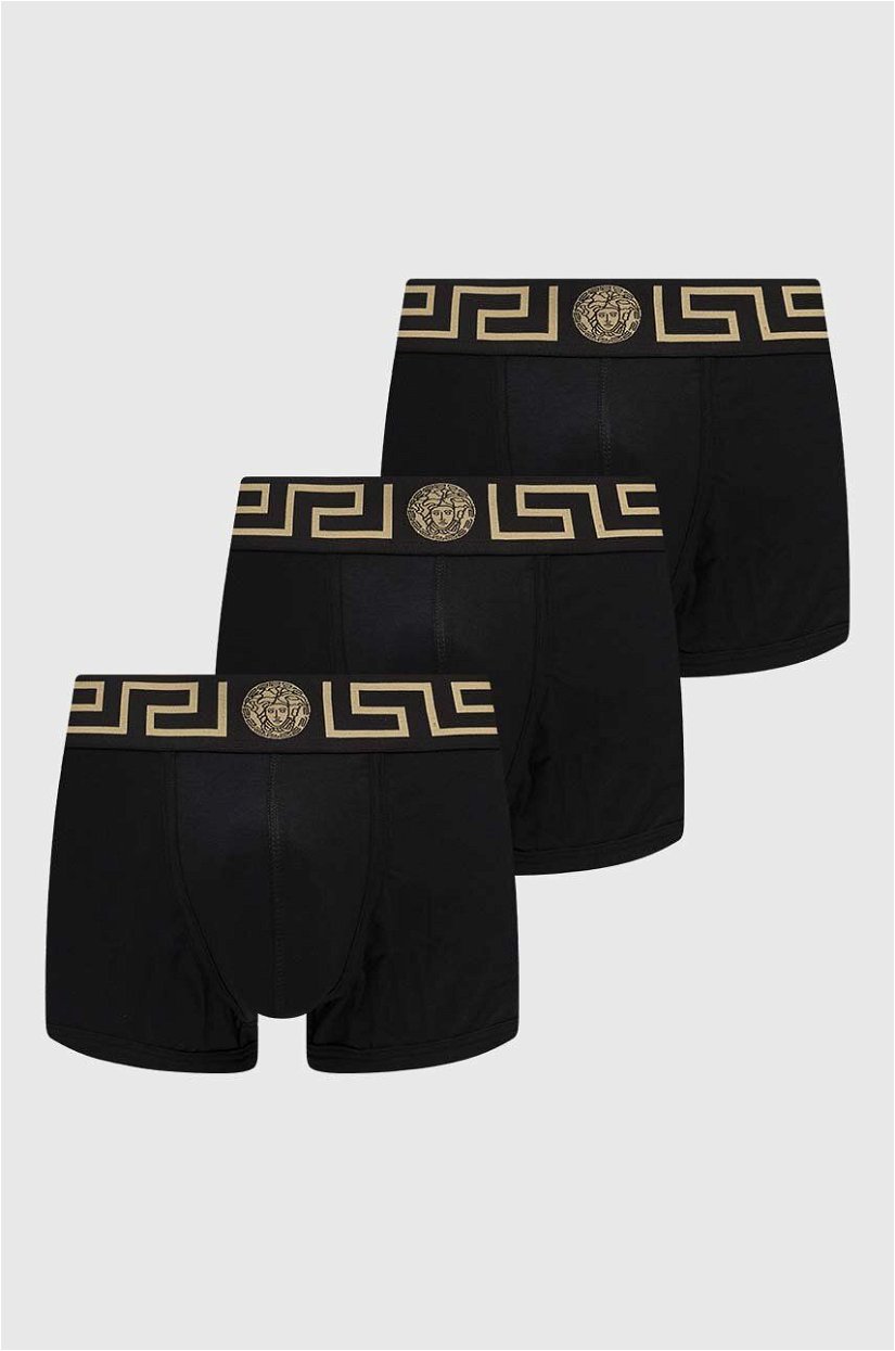 Versace boxeri 3-pack barbati, culoarea negru
