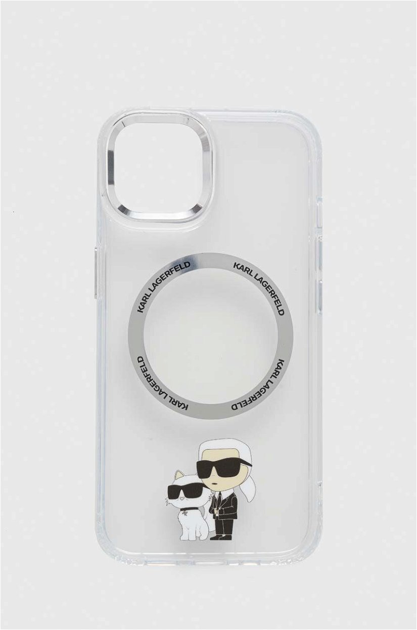 Karl Lagerfeld Husă pentru telefon iPhone 13 6,1" culoarea transparent